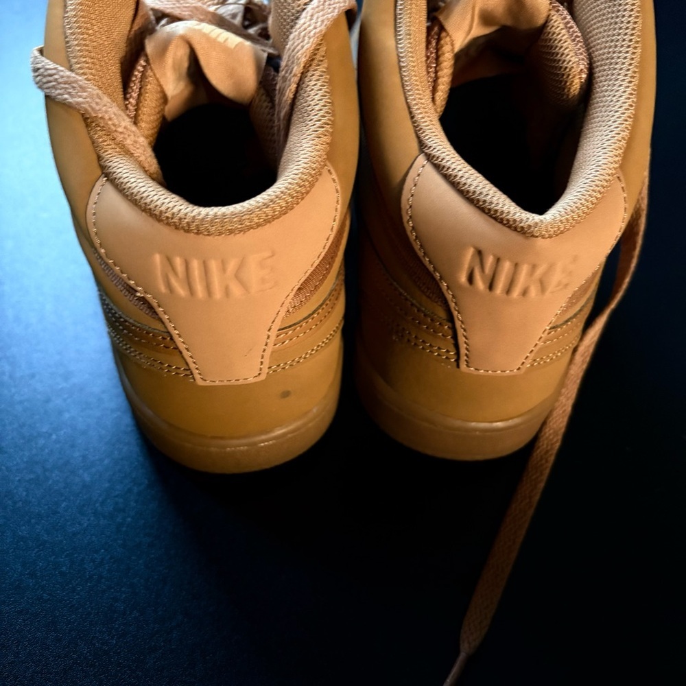Nike Court Vision Mid Flax/Flax-Gum Light Brown CD5466-200 Men's size 8 wheat - Picture 5 of 9